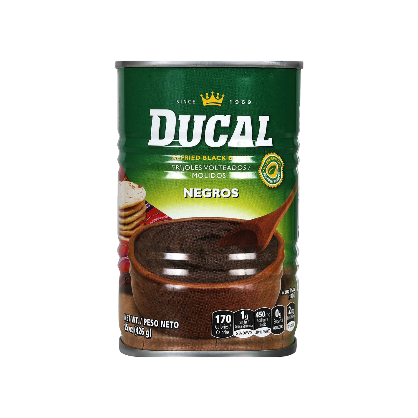 Ducal Refried Black Beans