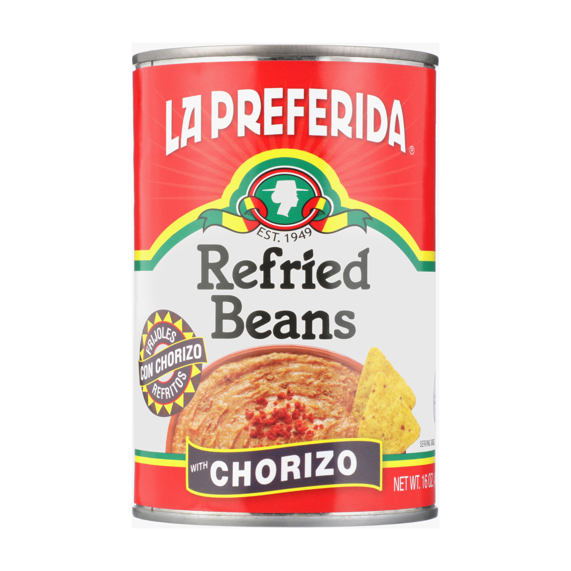 La Preferida Refried Beans with Chorizo